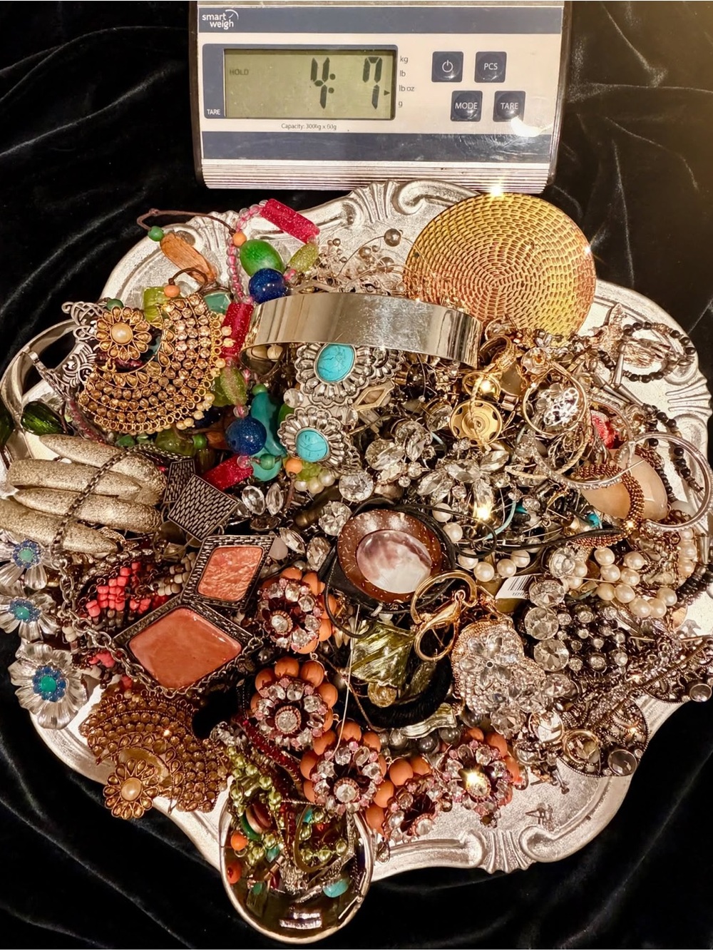 4 LB 7 OZ Unsearched Jewelry Lot Gold & Silver | Wear Repair Craft Reseller Mix